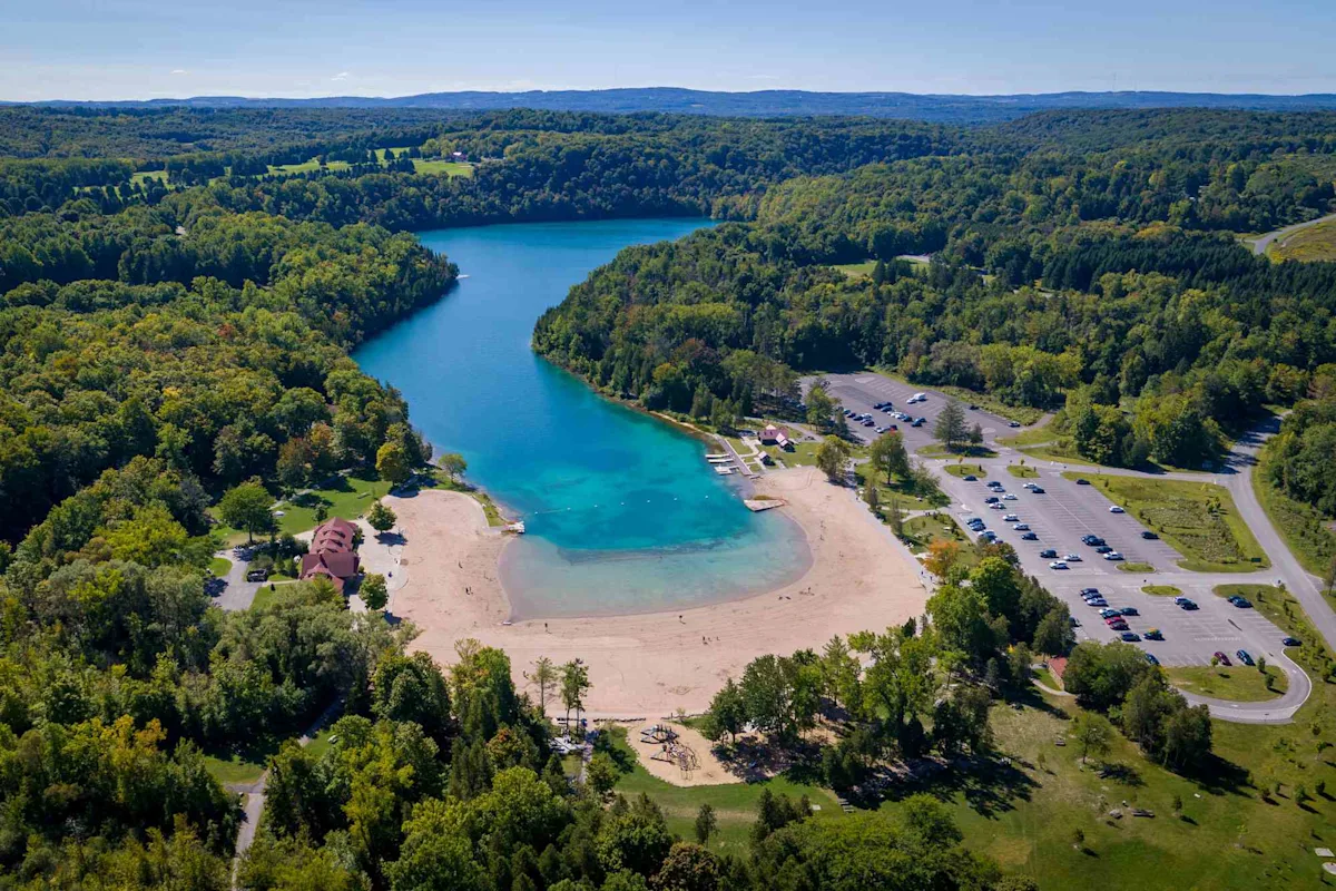Green Lakes State Park Syracuse NY meromictic lake forest