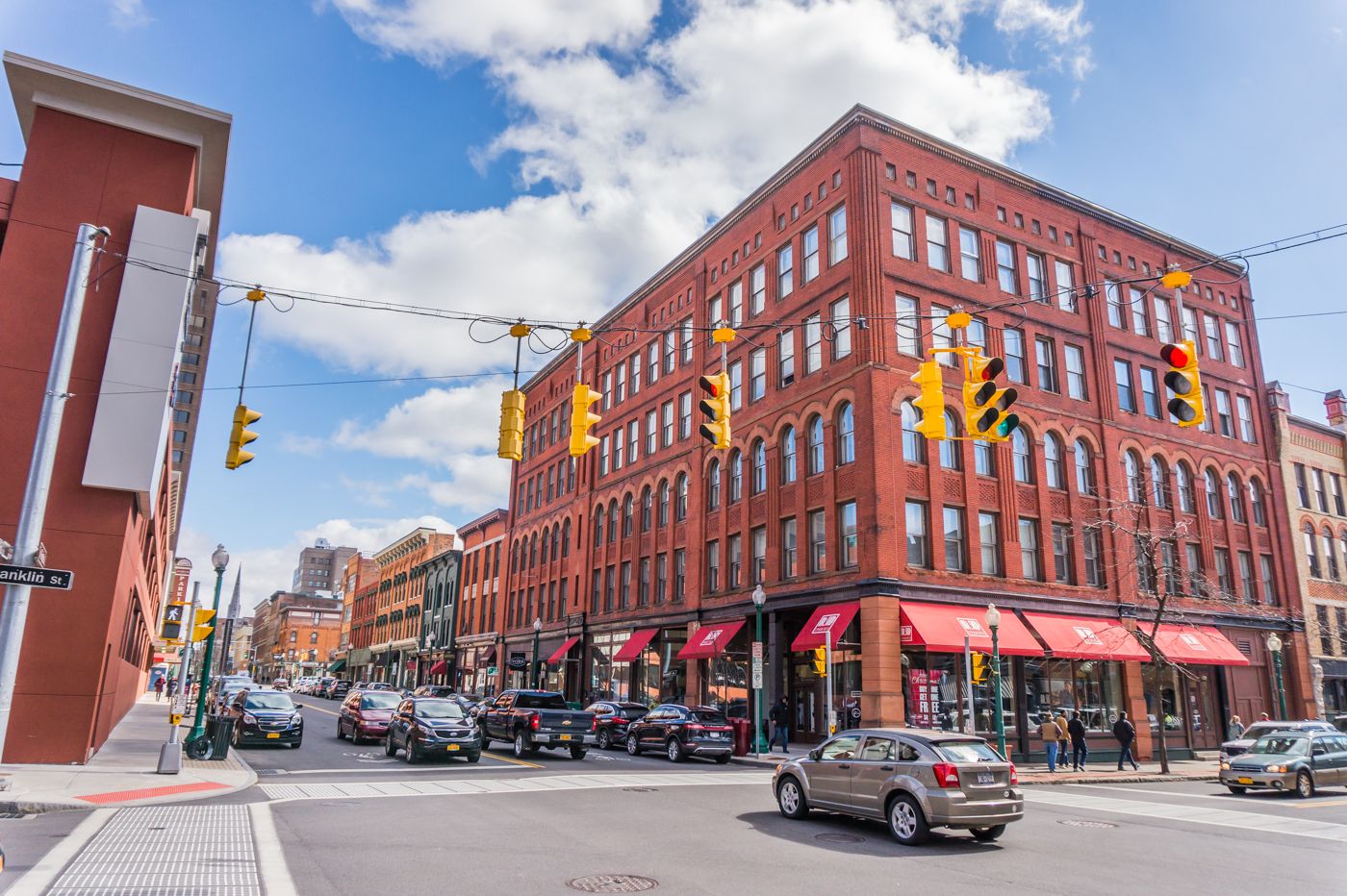 Armory Square Syracuse NY historic cobblestone district shops dining